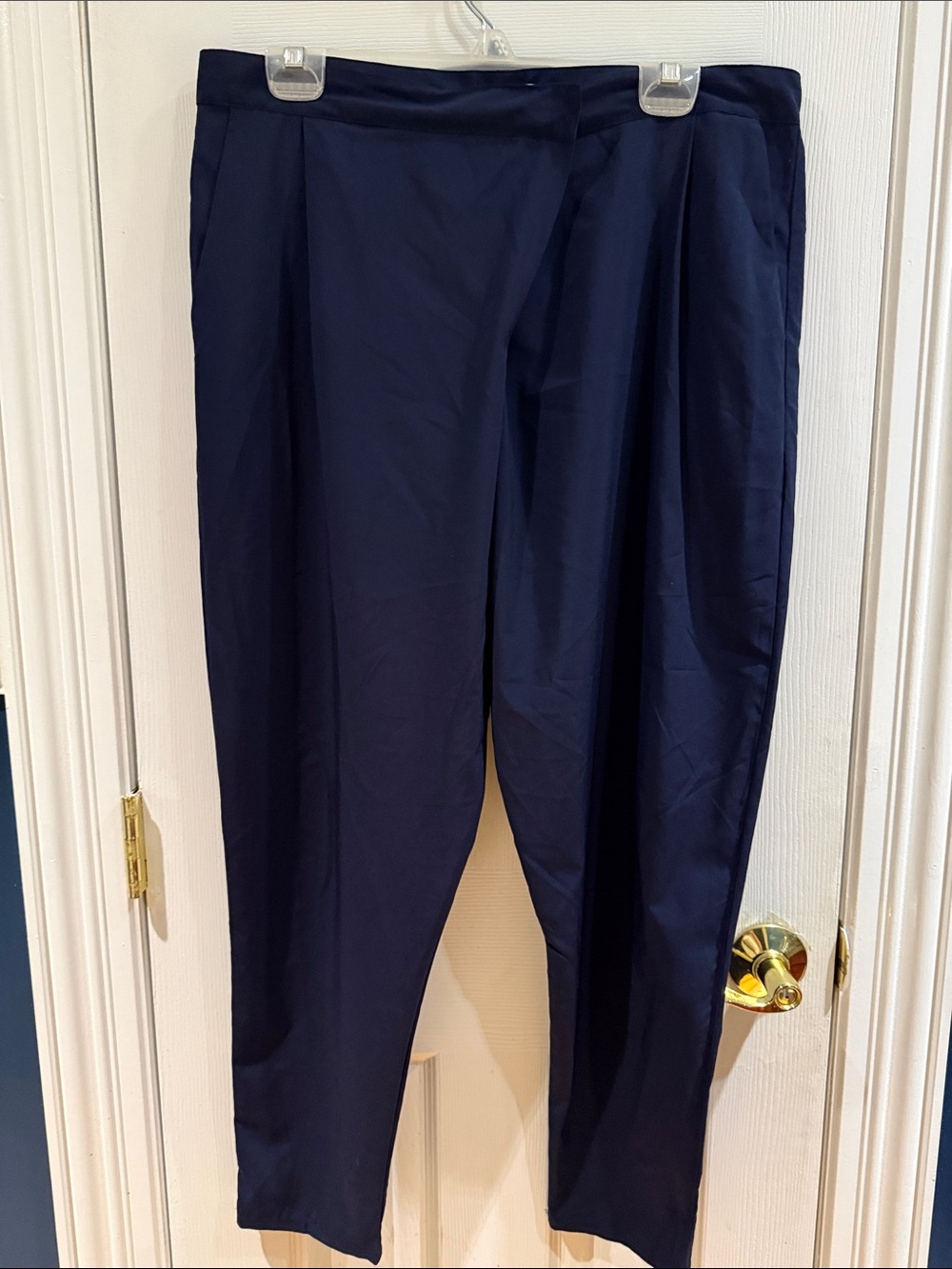 Socialite Navy Pleated Women's Dress Trousers